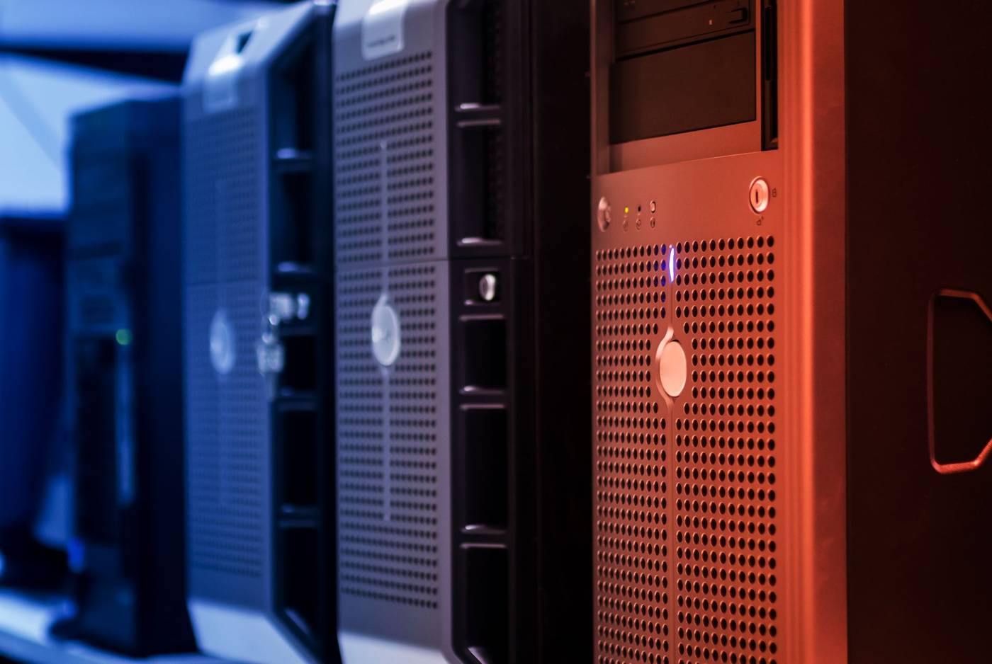 Data center server rows