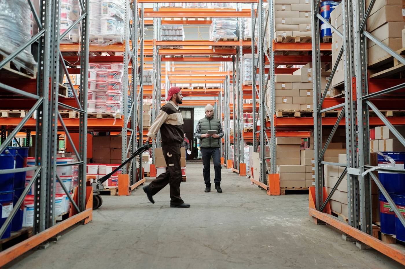 Warehouse fulfillment center workers